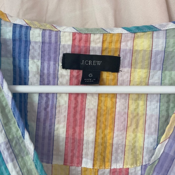 Sold out J.Crew faux wrap rainbow midi dress - Picture 4 of 5